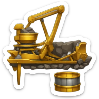 gold mining equipment sticker