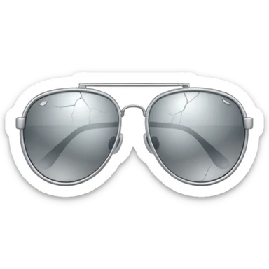 Sunglasses broken sticker