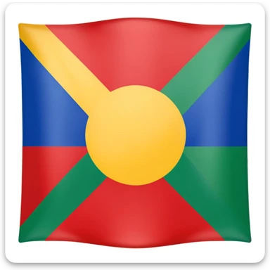 can you make an emoji about the mapuche’s flag sticker