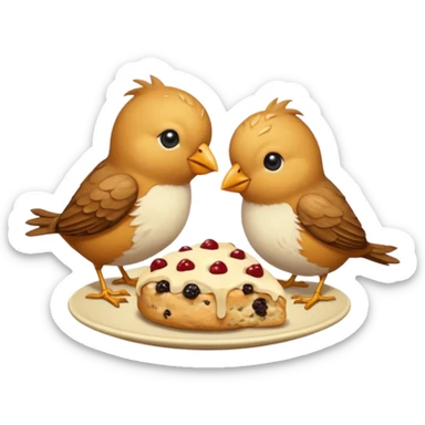 Feeding two birds with one scone sticker