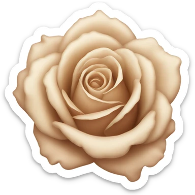 Beige rose  sticker