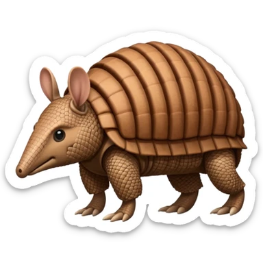 armadillo walking sticker