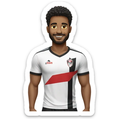 homem com camiseta do sao paulo sticker