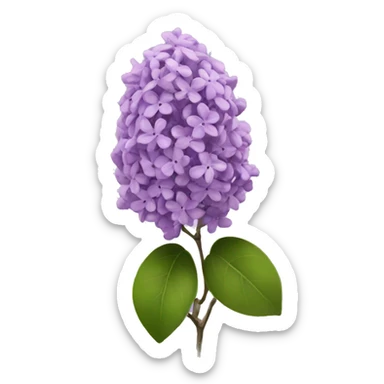 a flower of lilac sticker