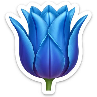 Emoji de tulipán azul sticker