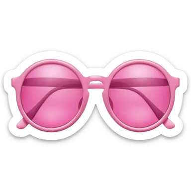 pink sunglasses classic round frames sticker