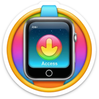 Access granted on a screen  sticker