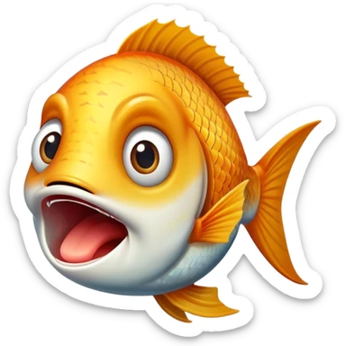 Fish poggers sticker