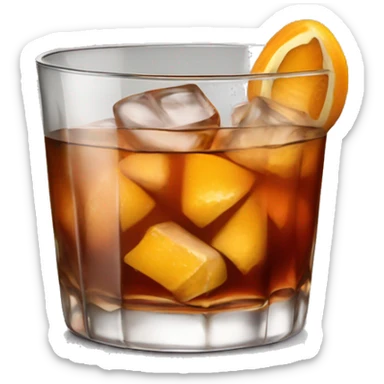 old fashioned cocktail  sticker