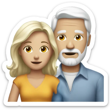 Awkward white family photo sticker