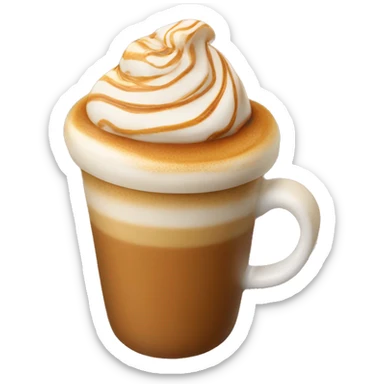 Caramel latte  sticker