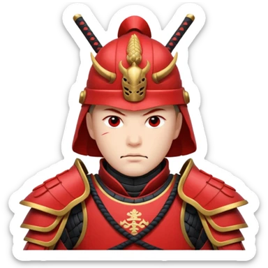 Red Samurai sticker