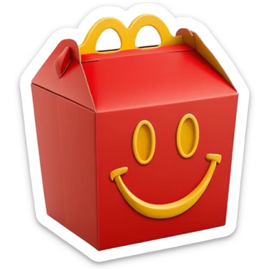 happy meal box sticker