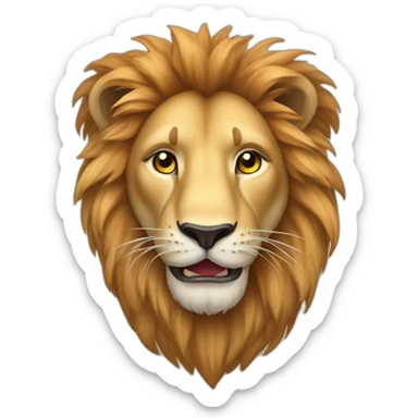 Argentine safari lion sticker