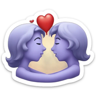 What does a kiss send sticker