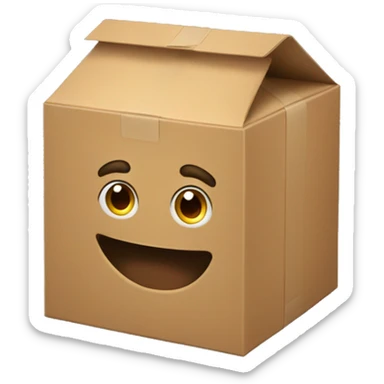 box with bodybilder arms sticker