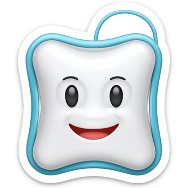 dental floss plastic sticker