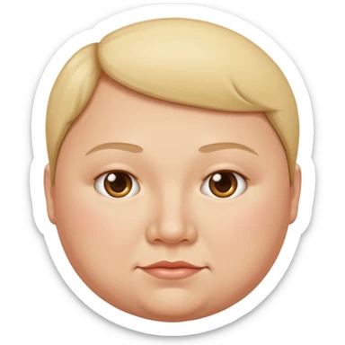 Fat and thin sticker