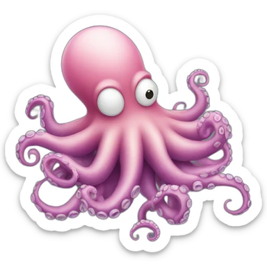 ORGANISED OCTOPUS sticker