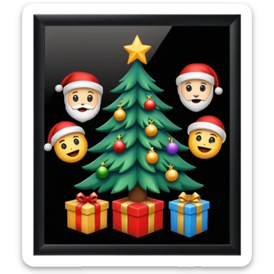 Barna karácsonyi iphone emojik sticker