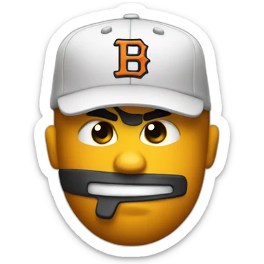 baseball gritty sticker