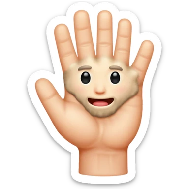 The thing in Wednesday (the hand in the right position) sticker