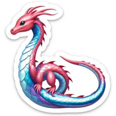 Milotic-Dragonair-hybrid, full body sticker
