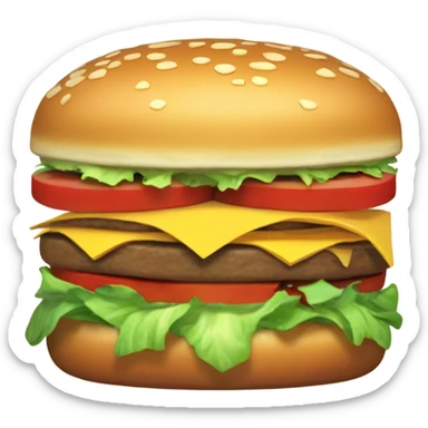 Toca Boca hamburger  sticker