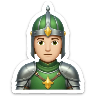 Green knight sticker