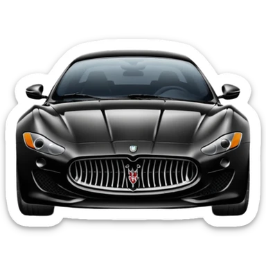 Maserati sports car sticker