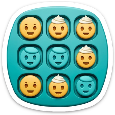 Silicone cake mold sticker