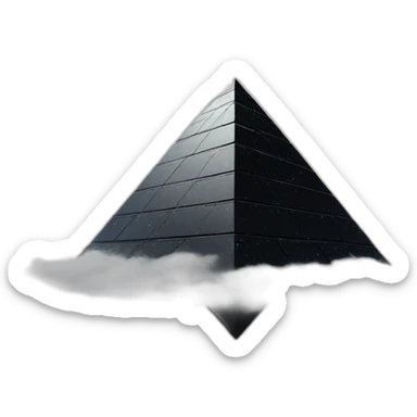 a-futuristic-black-pyramid-on-cloud sticker