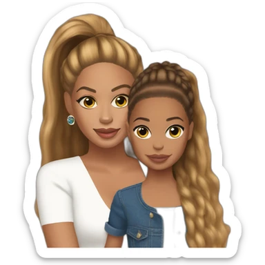 beyonce and blue ivy sticker