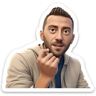 outdoor portrait of a man sticker