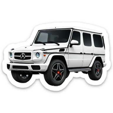 white g wagon sticker
