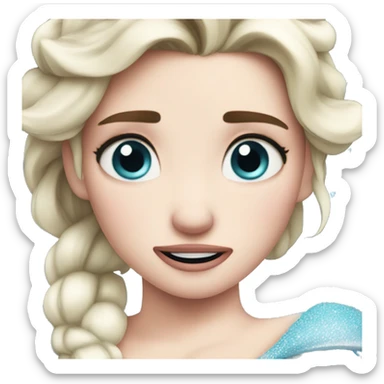 Elsa crying  sticker