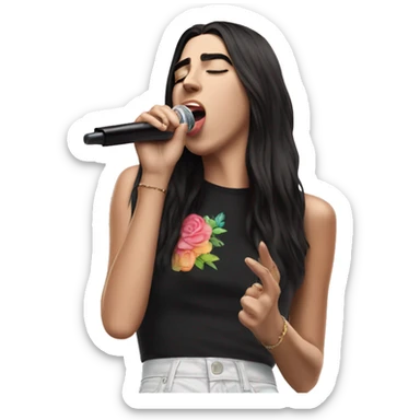 dua lipa singing sticker
