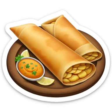 masala dosa in soiuth indoian styke sticker