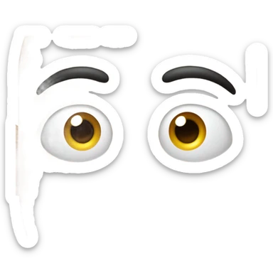 Person giving a look of disbelief  sticker