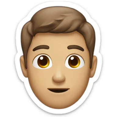 A person thinking of Capuccino  sticker