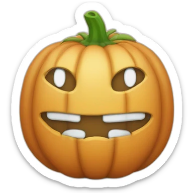 Kürbis mit Nebel sticker