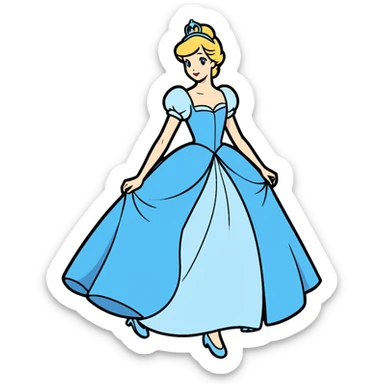 Cinderella  sticker