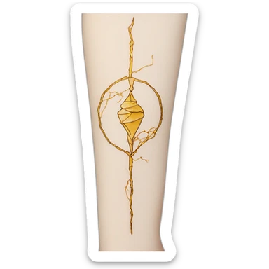 Kintsugi tattoo sticker