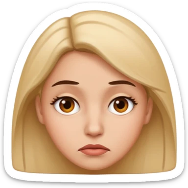 I want an emoji of a sassy woman looking unimpressed as if to say "yeah...no..." sticker