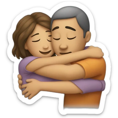 giving a hug sad sticker