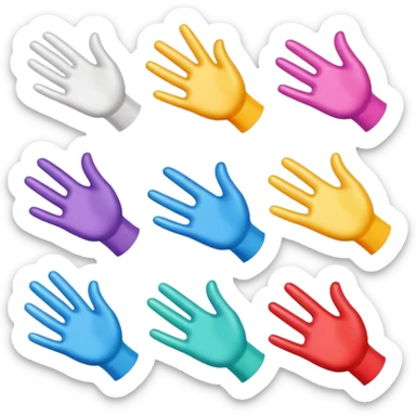 hand opening card packs sticker