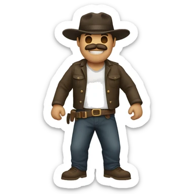 Hombre soldando sticker