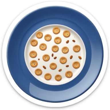 empty plate with leftover crumbs sticker