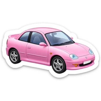 PINK COLOR 2000 YEAR MODEL GIRLS MODEL CAR WITHOUT GIRL CHARCTER sticker