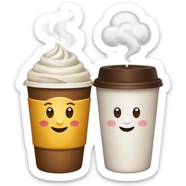 make a couple star bucks emojis and only make one cup sticker